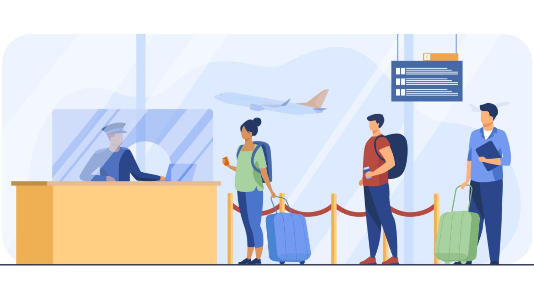 Check-In Counter of An Airline - A Blog Banner for the Future of Customer Segmentation